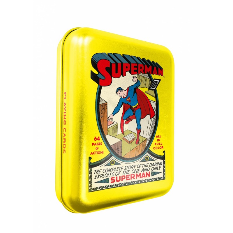 DC COMICS - Superman Comics - Jeu de Carte Boite Métallique DC COMICS - Superman Comics - Jeu de Carte Boite Métallique