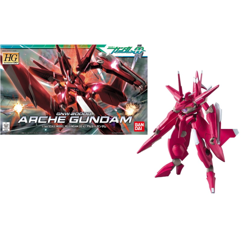 GUNDAM - HG 1/144 Gundam 00 GNW-20000 Arche Gundam - Model Kit GUNDAM - HG 1/144 Gundam 00 GNW-20000 Arche Gundam - Model Kit