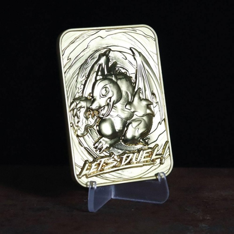 YU-GI-OH! - Baby Dragon - Carte en métal plaqué or collector YU-GI-OH! - Baby Dragon - Carte en métal plaqué or collector