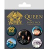 QUEEN - Classic - Pack de 5 badges