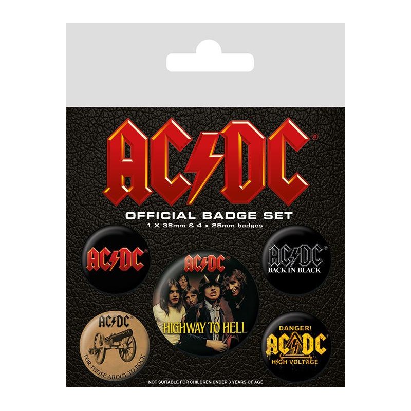 AC/DC - Pack de 5 badges