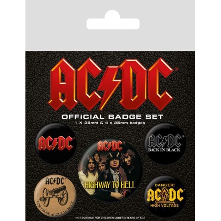 AC/DC - Pack de 5 badges