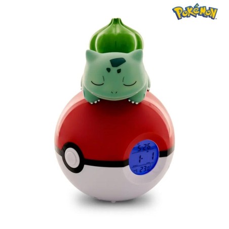 POKEMON - Bulbizarre Pokeball - Réveil avec lampe LED