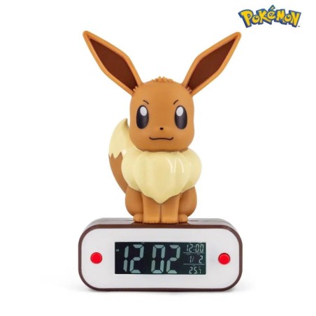 POKEMON - Evoli - Réveil avec lampe LED