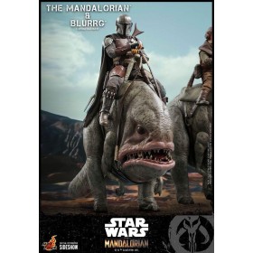 STAR WARS - Mandalorian & Blurrg - Pack de 2 figurines 37cm