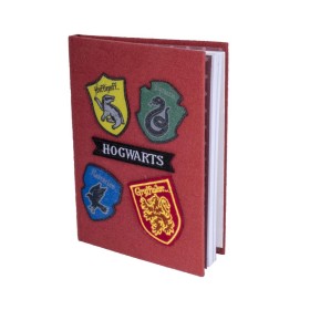 HARRY POTTER - Notebook A5 avec Patches Repositionnables