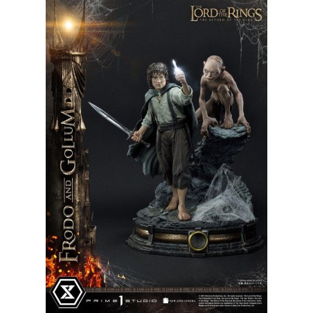 LE SEIGNEUR DES ANNEAUX - Frodo & Gollum Bonus Ver. - Statuette 46cm