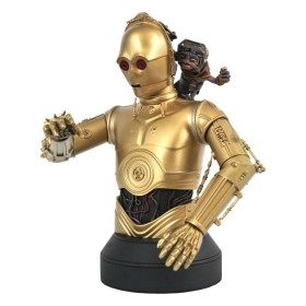 STAR WARS IX - C-3PO & Babu Frik - Buste en résine 15cm