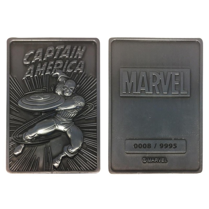MARVEL - Captain America - Carte en métal collector MARVEL - Captain America - Carte en métal collector