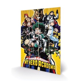 MY HERO ACADEMIA - Heroes - Impression sur bois 40x59cm REPROD