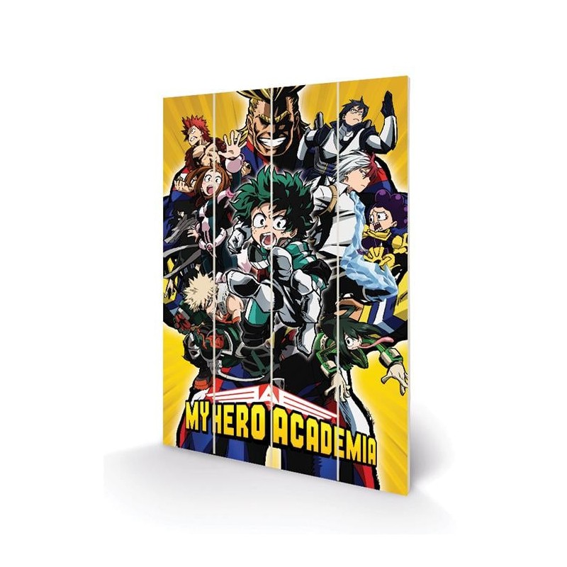 MY HERO ACADEMIA - Heroes - Impression sur bois 40x59cm REPROD MY HERO ACADEMIA - Heroes - Impression sur bois 40x59cm REPROD
