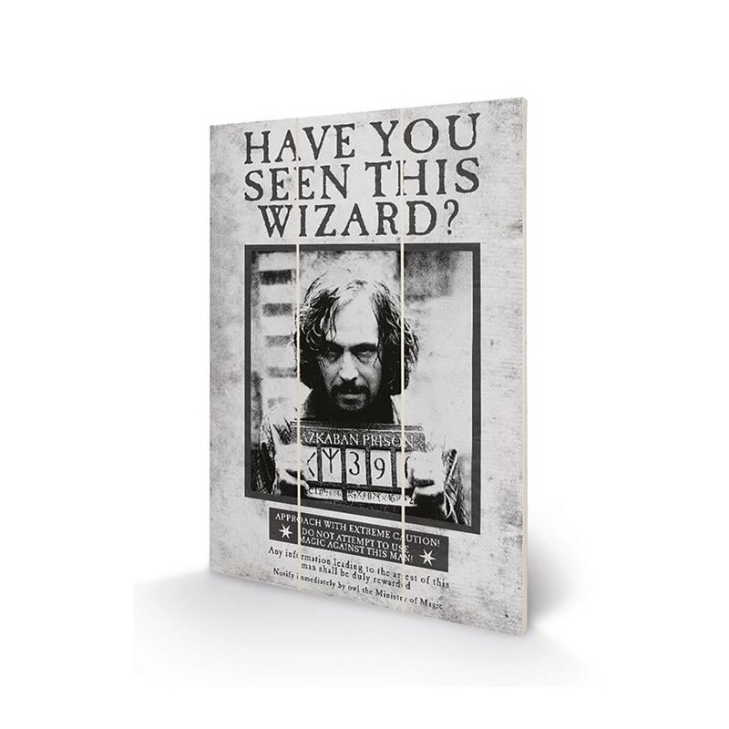 HARRY POTTER - Sirius Wanted - Impression sur bois 20x29.5 HARRY POTTER - Sirius Wanted - Impression sur bois 20x29.5