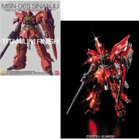 GUNDAM - MG 1/100 MSN-06S Sinanju Ver.Ka Titanium Finish - Model Kit