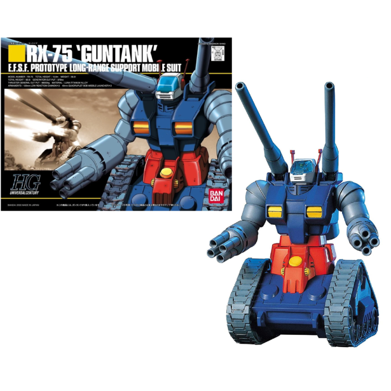 GUNDAM - HGUC 1/144 RX-75 Guntank E.F.S.F. Mobile Suit - Model Kit GUNDAM - HGUC 1/144 RX-75 Guntank E.F.S.F. Mobile Suit - Model Kit