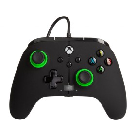 POWER A - Wired Controller Enhanced - Black/Green Xbox Series X