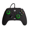 POWER A - Wired Controller Enhanced - Black/Green Xbox Series X