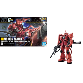 GUNDAM - HGUC 1/144 Gunpla 40th MS-06S Zaku II - Model Kit