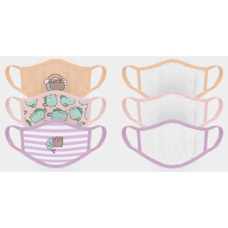 PUSHEEN - Set de 3 masques visage