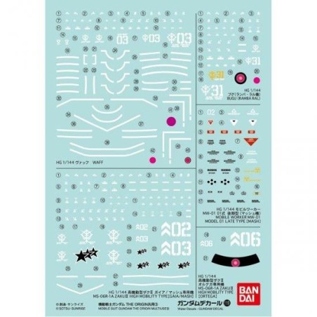 GUNDAM - RG 1/144 Decal 119 The Origin - Model Kit