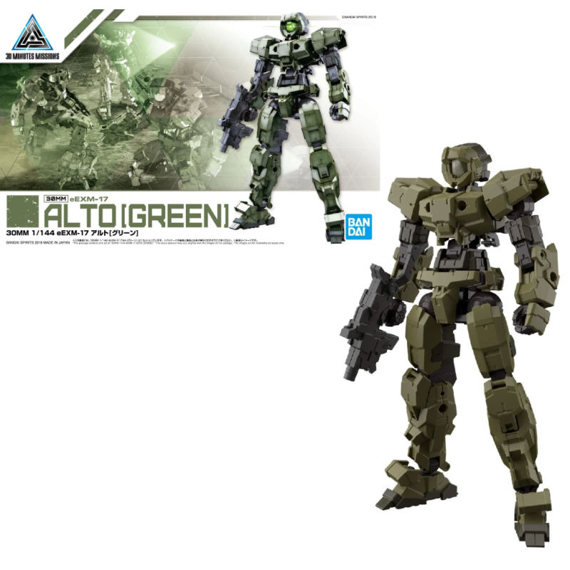 GUNDAM - 30MM 1/144 eEXM-17 Alto Green - Model Kit GUNDAM - 30MM 1/144 eEXM-17 Alto Green - Model Kit