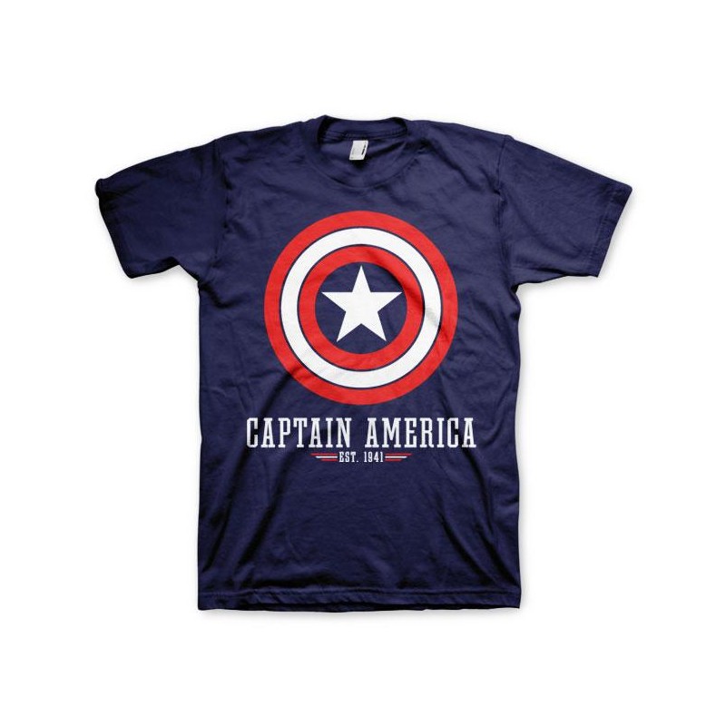 CAPTAIN AMERICA - Navy - T-Shirt (L)
