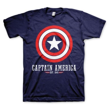 CAPTAIN AMERICA - Navy - T-Shirt (L)