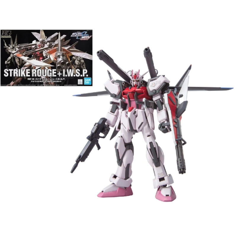 GUNDAM - HG 1/144 Strike Rouge MSV MBF-02 + I.W.S.P. - Model Kit GUNDAM - HG 1/144 Strike Rouge MSV MBF-02 + I.W.S.P. - Model Kit