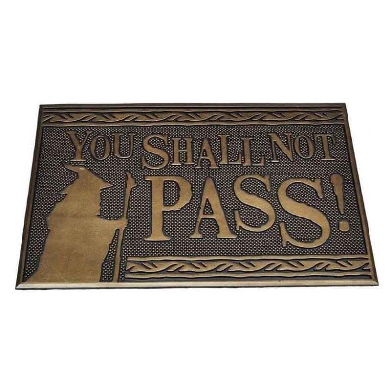 SEIGNEUR DES ANNEAUX - You Shall... - Paillasson caoutchouc '40x60cm' SEIGNEUR DES ANNEAUX - You Shall... - Paillasson caoutchouc '40x60cm'