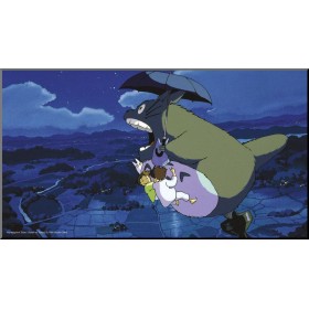 STUDIO GHIBLI - Totoro & Umbrella - Tableau en bois 37.5x20.5cm