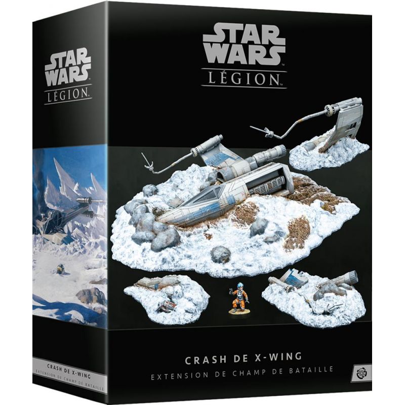 SW LÉGION : Crashed X-wing battlefield SW LÉGION : Crashed X-wing battlefield