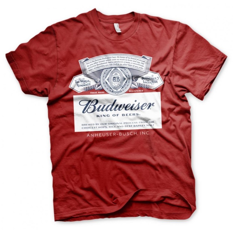 BEER - Budweiser Red Label - T-Shirt - (XXL) BEER - Budweiser Red Label - T-Shirt - (XXL)