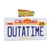 RETOUR VERS LE FUTUR - Plaque Minéralogique 'Outatime' - Réplique 1/1