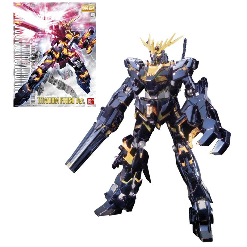 GUNDAM - MG 1/100 RX-0 Unicorn Gundam 2 Banshee Titanium - Model Kit GUNDAM - MG 1/100 RX-0 Unicorn Gundam 2 Banshee Titanium - Model Kit