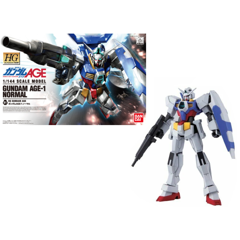 GUNDAM - HG Gundam Age-1 Normal 1/144 - Model Kit GUNDAM - HG Gundam Age-1 Normal 1/144 - Model Kit