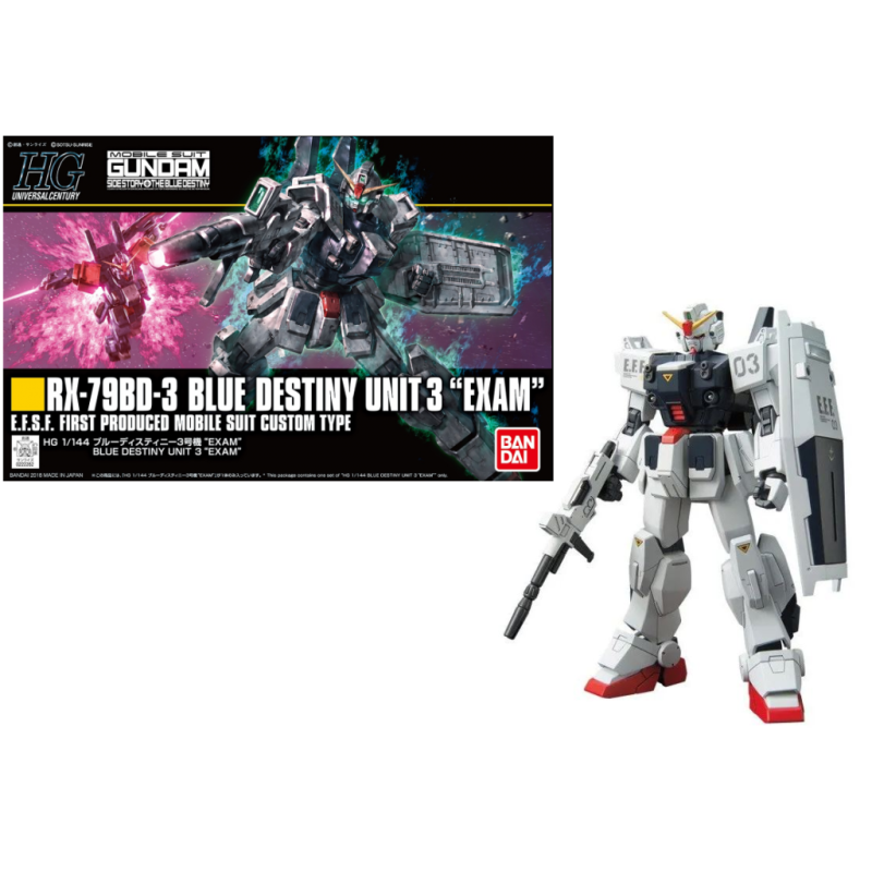 GUNDAM - HG RX-79BD-3 Blue Destiny Unit 3 'EXAM' 1/144 - Model Kit GUNDAM - HG RX-79BD-3 Blue Destiny Unit 3 'EXAM' 1/144 - Model Kit