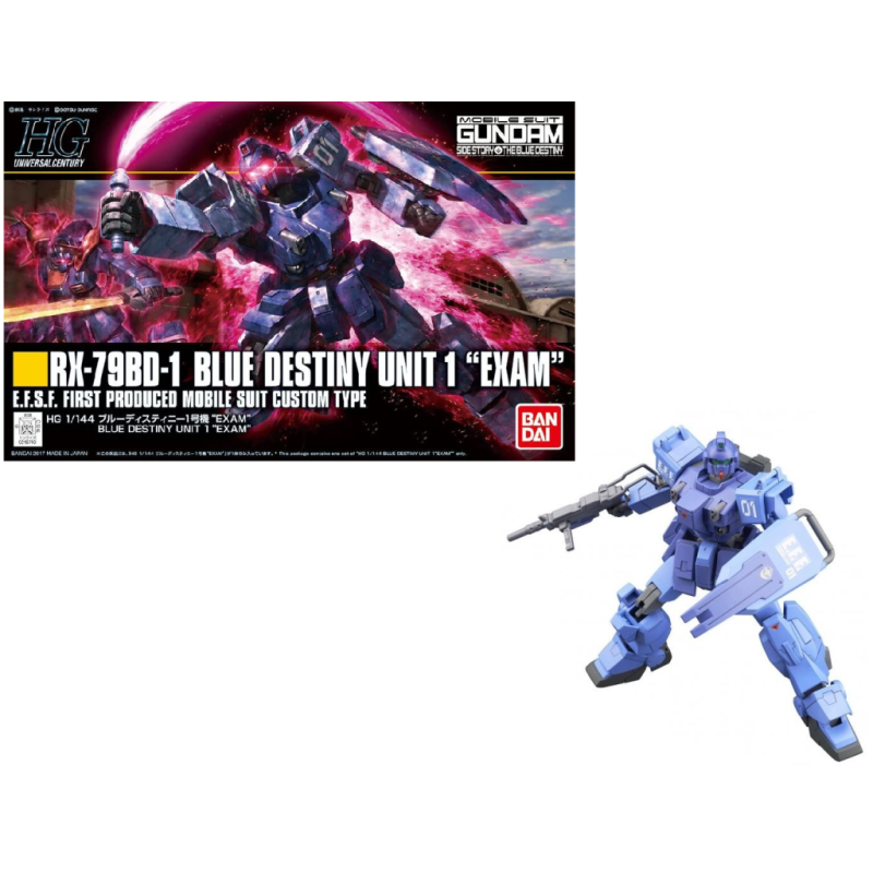 GUNDAM - HG RX-79BD-1 Blue Destiny Unit 1 'EXAM' 1/144 - Model Kit GUNDAM - HG RX-79BD-1 Blue Destiny Unit 1 'EXAM' 1/144 - Model Kit
