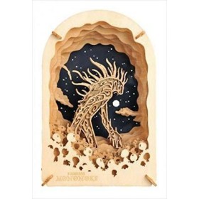 GHIBLI - Princesse Mononoke Daidarabochi - Théâtre de papier 8x10x4cm