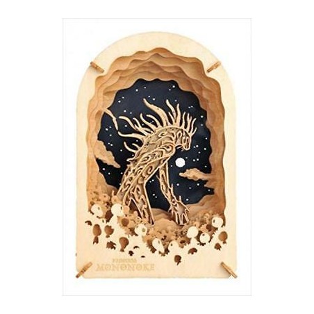 GHIBLI - Princesse Mononoke Daidarabochi - Théâtre de papier 8x10x4cm