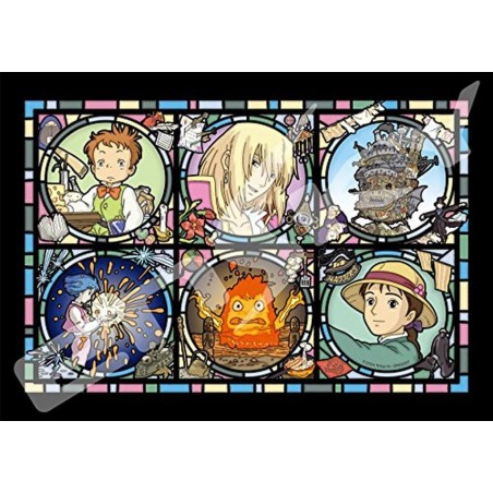 GHIBLI - Le château ambulant - Puzzle vitrail 18x25cm