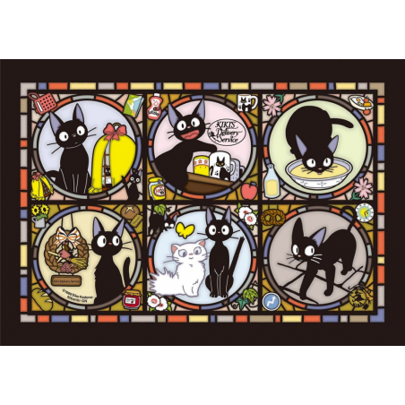 GHIBLI - Kiki la petite sorcière - Puzzle vitrail 18x25cm