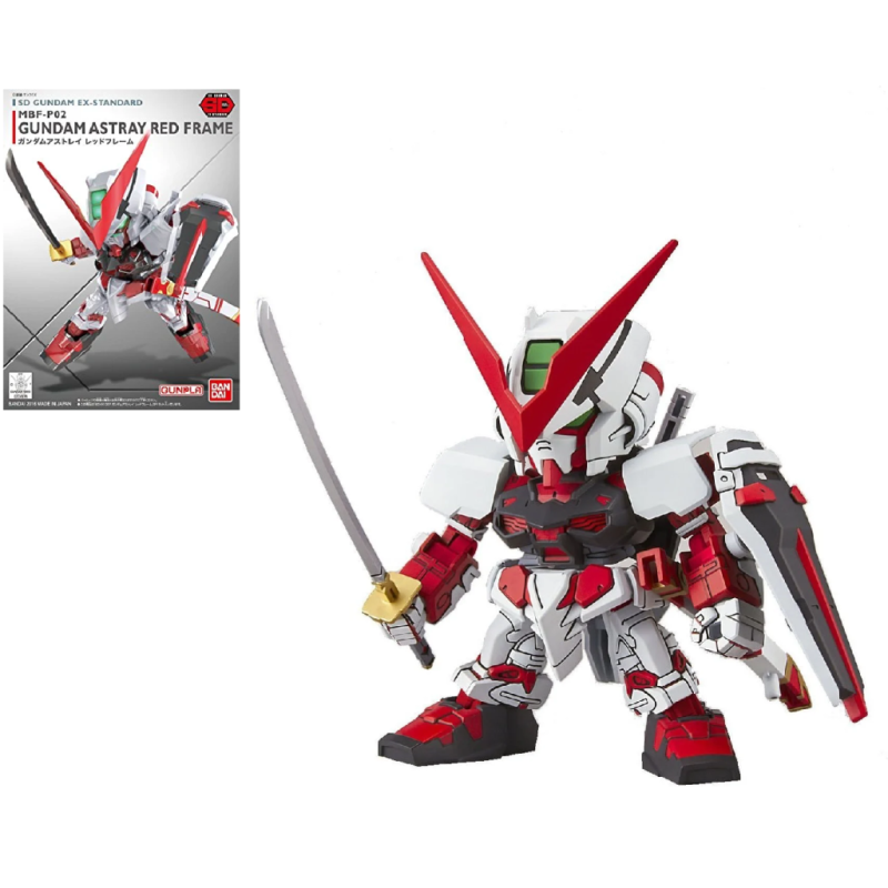 GUNDAM - SD Gundam Ex-Standard 007 Astray Red Frame - Model Kit 8cm GUNDAM - SD Gundam Ex-Standard 007 Astray Red Frame - Model Kit 8cm