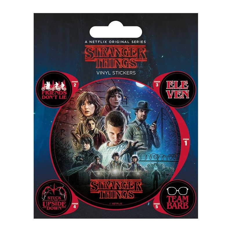 STRANGER THINGS - One Sheet - Stickers en vinyle STRANGER THINGS - One Sheet - Stickers en vinyle