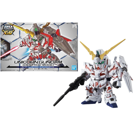 GUNDAM - SD Gundam Cross Silhouette Unicorn Gundam - Model Kit 8cm