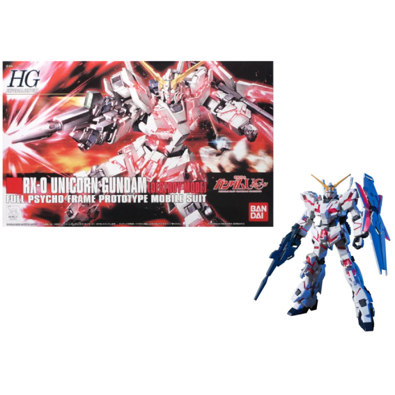 GUNDAM - 1/144 HGUC RX-0 Unicorn Gundam - Model Kit 13cm GUNDAM - 1/144 HGUC RX-0 Unicorn Gundam - Model Kit 13cm