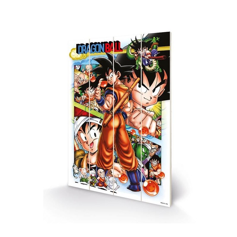 DRAGON BALL Z - Comic Strip Panels - Impression sur bois 40x59cm DRAGON BALL Z - Comic Strip Panels - Impression sur bois 40x59cm