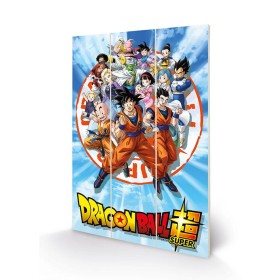 DRAGON BALL Z - Goku & the Z Fighters - Impression sur bois 20x29.5