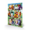DRAGON BALL Z - Warrior Squares - Impression sur bois 40x59cm
