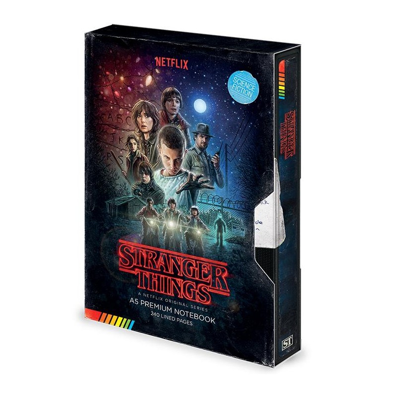 STRANGER THINGS - VHS - Notebook A5 Premium STRANGER THINGS - VHS - Notebook A5 Premium