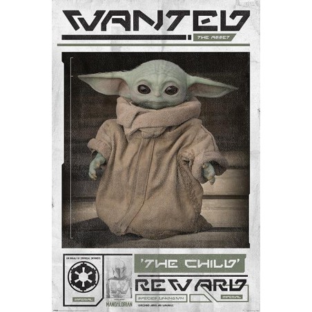 STAR WARS - The Mandalorian - Poster 61X91 - Wanted the Child