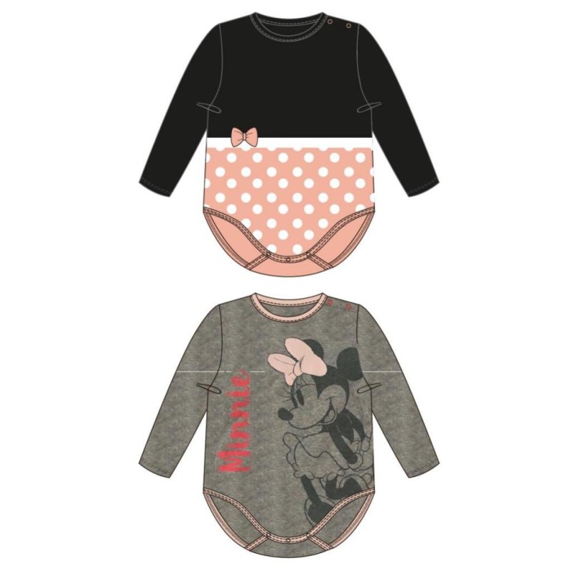 DISNEY - Pack de 2 bodies Minnie - (9 mois) DISNEY - Pack de 2 bodies Minnie - (9 mois)